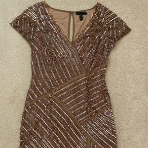 Aidan Mattox Size 4 Pink Sequin Dress